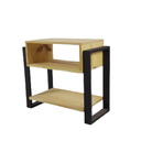 Ver imagem 1 de Cabeceira Mesa de Cabeceira 3 Prateleiras Madeira Maciça Pinus