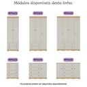 Ver imagem 7 de Berço Americano 3 em 1 com Cômoda 1 Porta 4 Gavetas Realeza Multimóveis Mp4685