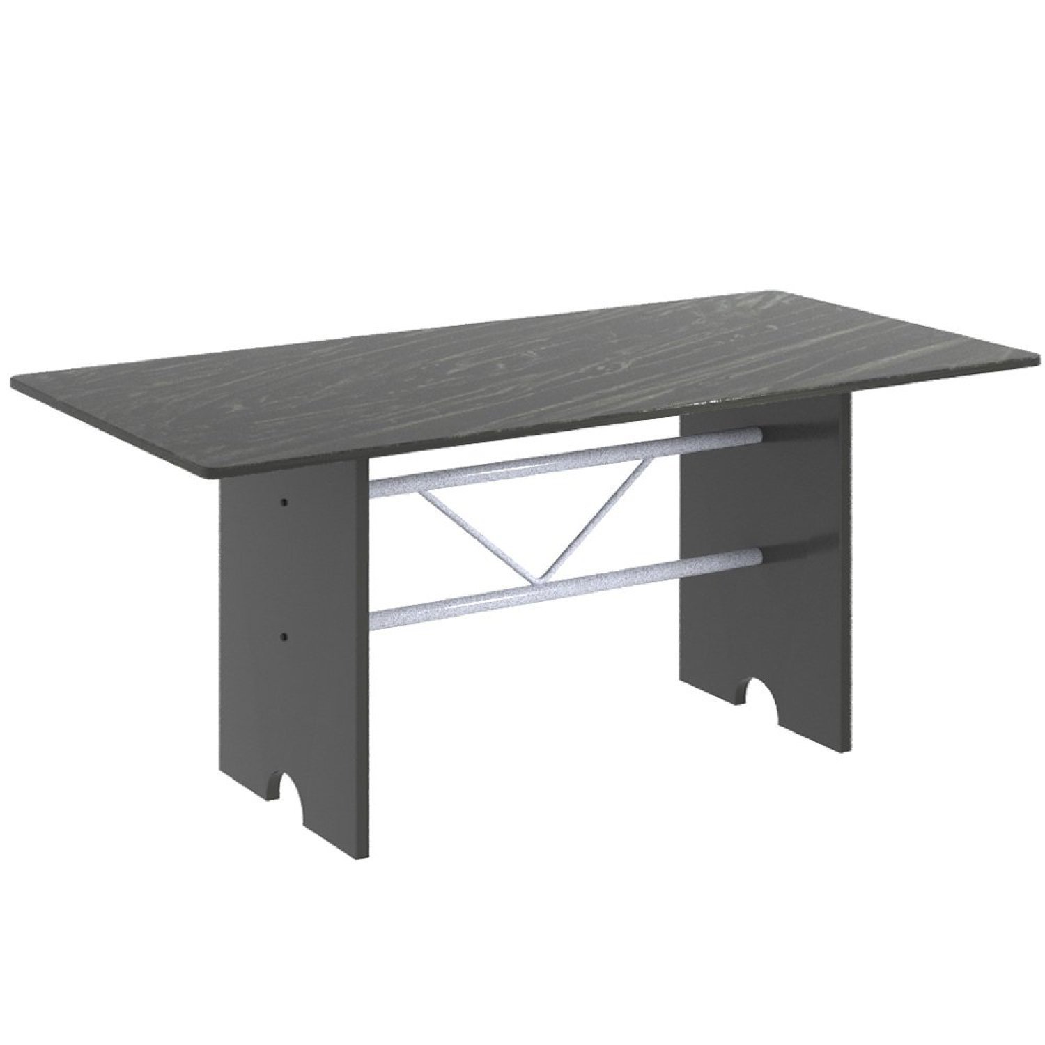 Conjunto de Mesa 180x75cm Tampo Ardósia com 8 Cadeiras Lavínea  - 4