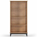 Ver imagem 5 de Cristaleira Portas de Vidro 84cm Storage Carvalho/Preto Z25 - Mpozenato