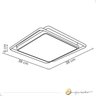 Plafon Moderno Led Branco Multicolor com Controle Dimmer 72w - 6