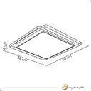 Ver imagem 6 de Plafon Moderno Led Branco Multicolor com Controle Dimmer 72w