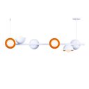 Ver imagem 1 de Luminária Pendente Jabuticaba Noruega 6 Lâmpadas para Sala de Jantar Mesa Balcão Bivolt:branco/110v/