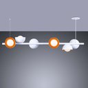 Ver imagem 2 de Luminária Pendente Jabuticaba Noruega 6 Lâmpadas para Sala de Jantar Mesa Balcão Bivolt:branco/110v/