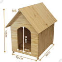 Ver imagem 3 de Casinha de Cachorro de Madeira sem Pintura Simples Gigante N6