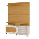 Ver imagem 2 de Estante Home para TV até 55 Polegadas 190x136cm 1 Porta de Correr e Rodízios Heitor Espresso Móve