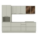 Ver imagem 3 de Cozinha Compacta 6 Peças 100% MDF com Torre Quente 1 Forno Fineze
