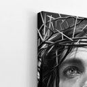 Ver imagem 3 de Quadro Jesus Cristo Desenho Coroa Espinhos Canvas 60x40cm