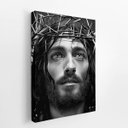 Ver imagem 2 de Quadro Jesus Cristo Desenho Coroa Espinhos Canvas 60x40cm