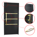 Ver imagem 3 de Porta Lambril Evolution c/Puxador e. Super Preto Dourado 90 Brimak