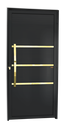 Ver imagem 1 de Porta Lambril Evolution c/Puxador e. Super Preto Dourado 90 Brimak