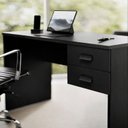 Ver imagem 4 de Mesa Escrivaninha para Escritório 2 Gavetas Home Office Gamer Quarto Londres