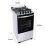 Fogão Brastemp Piso 4 Bocas Duas Prateleiras Ajustáveis Branco Bivolt BFO4NBB - 9