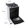 Fogão Brastemp Piso 4 Bocas Duas Prateleiras Ajustáveis Branco Bivolt BFO4NBB - 10