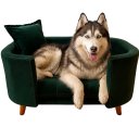 Ver imagem 1 de Sofá Caminha Grande Porte Pet Luxo em Sued Premium: Verde Musgo