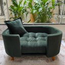 Ver imagem 2 de Sofá Caminha Grande Porte Pet Luxo em Sued Premium: Verde Musgo