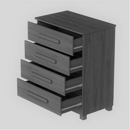 Cômoda de Qualidade com 4 Gavetas100%mdf Suíça:nature Off White - 3