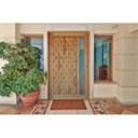 Ver imagem 3 de Kit Porta de Madeira Pivotante 210x120cm Batente 14cm Fechadura 803 Rolete Externa Com Visor Hale Esquadrias