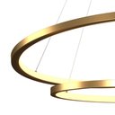 Ver imagem 3 de Lustre Pendente Orluce Tabat Or1790 com 2 Aros 60-40cm Dourado Led Bivolt