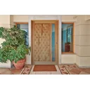 Ver imagem 1 de Kit Porta de Madeira 210x102cm Batente 14cm Fechadura 803 Rolete Com Visor Hale Esquadrias