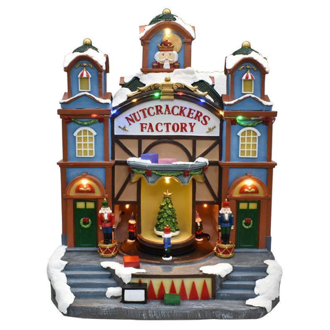 Aldeia Natalina Musical 38x31x24cm a Pilha com Cabo