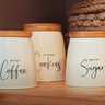 Conjunto Latas Sunshine Coffee Sugar Cookies Brancas Yoi - 5