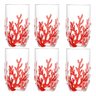 Jogo Copos Altos de Acrílico Coral Vermelho 650ml (6 Peças) - 2