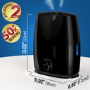 Ver imagem 5 de Everlasting Comfort Umidificador de Ar 6l, sem Filtro, 50h (preto)
