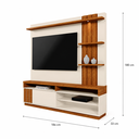 Ver imagem 7 de Home para TV até 55" Polegadas Mariana 1.80 Off White Amêndoa Mobler