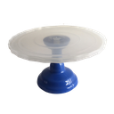 Ver imagem 1 de Boleira Polipropileno Azul Bic Prato Transparente Glamour G Arte Vítrea Glamour Azul Bic