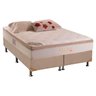 Cama Box King: Colchão Molas Ensacadas Herval MasterPocket Pallace Bambu + Base CRC Suede Bege(193x2 - 1