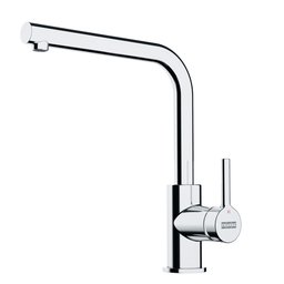 Torneira Gourmet com Misturador Monocomando Inox em L Franke - 1