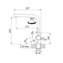 Ver imagem 4 de Torneira Gourmet com Misturador Monocomando Inox em L Franke