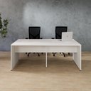Ver imagem 5 de Conjunto Estação de Trabalho 4 Lugares 240x120cm Branco Yescasa