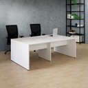 Ver imagem 1 de Conjunto Estação de Trabalho 4 Lugares 240x120cm Branco Yescasa