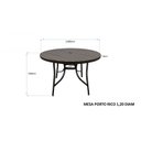 Ver imagem 3 de Mesa Redonda Ripada Alumínio 120cm Porto Rico