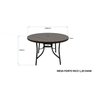 Mesa Redonda Ripada Alumínio 120cm Porto Rico  - 3