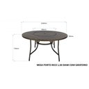 Ver imagem 3 de Mesa Redonda Alumínio 150cm com Giratória Central Porto Rico