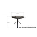 Ver imagem 4 de Mesa Redonda Ripada Alumínio 50cm Porto Rico 