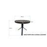 Mesa Redonda Ripada Alumínio 50cm Porto Rico  - 4