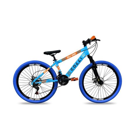 Bicicleta Grau Aro 26 21 Marchas Colli Azul Claro