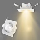 Ver imagem 2 de - 6 Spots Quadrado 7w Embutir Sanca Direcionavel Mr11 Dicroica
