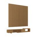 Ver imagem 3 de Rack Extensível com Painel Ripado TV 86 Polegadas Planejado 244x250cm Aruá CabeCasa MadeiraOriginals