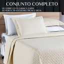 Ver imagem 6 de Cobreleito Queen Size Camesa Casa Blanca 200 Fios 100%algodao Toque Extra Macio Madri:palha