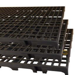 10 Palete Pallet Estrado Chao Plástico Preto 2,5 X 25 X 50 - 4