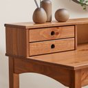 Ver imagem 4 de Mesa Escrivaninha Retro Madeira 4 Gavetas 1 Nicho Milano Idimex