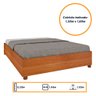 Cama Mônaco Casal Mdp com Pés Pvc Tcil - 3