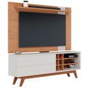 Ver imagem 2 de Rack com Painel para TV Até 70 Polegadas Noronha 2 Portas 3 Prateleiras Freijó/Off White Matte - Col