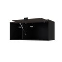 Ver imagem 5 de Armário Aéreo com Nicho e Porta Basculante 35x80x35cm Wlnp80 Preto Tx com Terracota