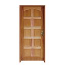 Ver imagem 2 de Kit Porta de Madeira 210x82cm Batente 11cm Fechadura Golf Rodam Abertura Esquerda Marrom/Pinus
